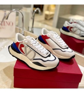Buty Valentino Netrunner Z Koronki Vlogo Unisex I Zamszem, Kolor Biały