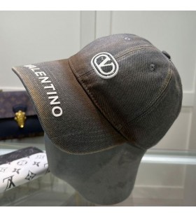 Czapka z daszkiem Valentino VLogo Signature Letter Szarości Z bawełny