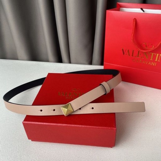 Valentino Unul Stud Curea 20MM În piele de Vițel Roz