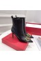 Valentino VLogo Sigture Botine Femei Din Piele De Vițel De Negru
