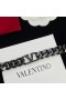 Valentino VLogo Lanț Cravată Din Metal Cu Cristale Negre