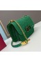 Valentino Mici Vsling Geanta Crossbody Cu Cristale Strălucitoare Din Piele Intoarsa Verde