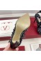 Valentino Rockstud Pompe De Femei Ochiurilor De Plasă Cu Cristale Si Bretele Negre