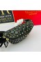 Valentino Mici Rockstud Spike Sac De Curea Din Piele De Miel Negru/Auriu