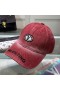 Valentino VLogo Semnătura Scrisoare Șapcă De Baseball Din Bumbac Rosu