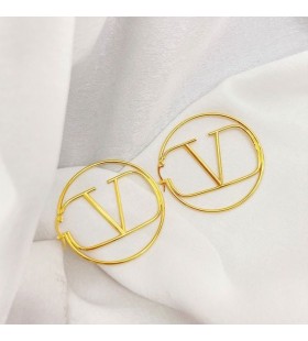 Valentino Mare VLogo Semnătura Pin Cercei Din Metal De Aur