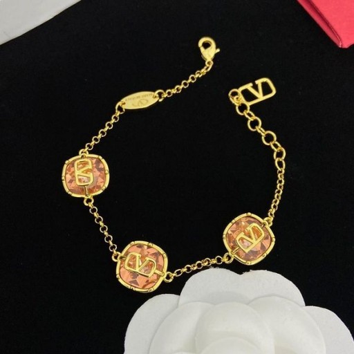 Ovocné VLogo Podpis Náramky V Kovov So Swarovski Kryštály Zlata/Orange