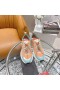 Valentino VLogo Shegoes Sneakers Unisex Leather and Mesh White/Sky Blue