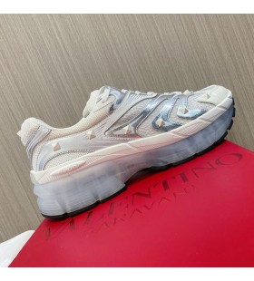 Ovocné MS-296D Low-Top-Sneaker Mužov Textílie A Teľacie Biela/Striebro
