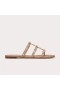 발렌티노 Rockstud 슬라이드는 여성 송아지 회갈색