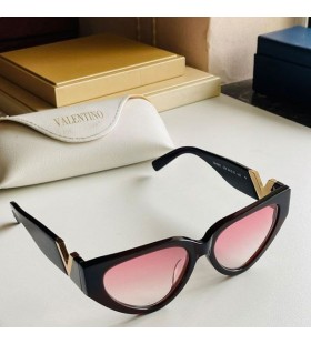 발렌티노 VA4063Cat-아이 선글라스 아세테이트 구조와 Vlogo Black/Pink