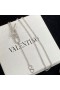 Brand Ogrlica-Lanac Valentino VLogo Od Metala S Kristalima Srebrne Boje