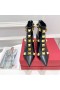 Ženske Čizme Valentino Rockstud od Teleće kože 70 mm Crne boje
