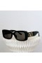 Valentino VA4108 Rektangulära Solglasögon Acetat Ram Med VLogo Stud Black