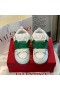 Valentino Öppna Skate Sneakers Med VLogo Unisex Kalvskinn och Tyg Vit/Grön