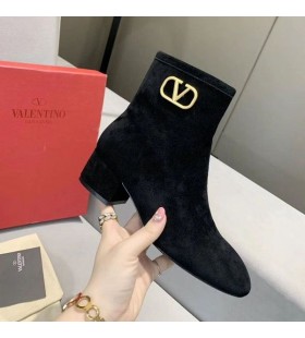 Valentino VLogo Signatur Boots 30MM Kvinnor Cashmere Svart