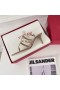 Valentino Rockstud Flip-Flop Topuklu Slaytlar Kadın Dana Derisi Pembe