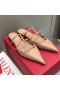Valentino Rockstud İncecik Katırlar Kadınlar Dana Derisi Kahverengi