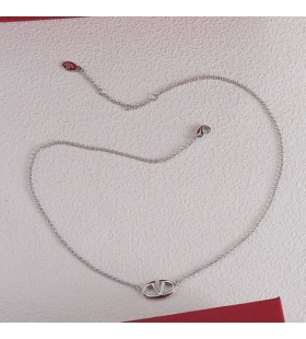 Valentino VLogo Metal Gümüşten Cesur Baskı Kolye