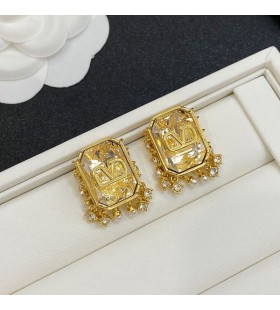 Valentino VLogo İmza Çok Kolye Küpe Metal Kristaller ve İnciler İle Beyaz