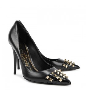 Valentino Rockstud Çivili Toecap İle Pompalar Kadınlar Pürüzsüz Deri Siyah