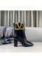 Valentino Supervee de Tobillo Botas de 85MM las Mujeres de piel de Becerro Negro
