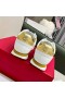 Valentino Montante De Alrededor De Baja-Top Zapatillas De Deporte Unisex De Piel De Becerro Y De Gamuza Blanco/Oro