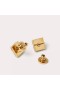 Valentino Mini Rockstud par de aros De Metal y Cristales de Swarovski Oro