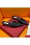 Valentino Rockstud Tenue De Las Mulas, Las Mujeres De Piel De Becerro Negro/Negro
