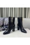 Valentino Supervee de Tobillo Botas de 85MM las Mujeres de piel de Becerro Negro