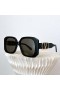 Valentino VLS-205A Cuadrado de Gafas de sol de montura de Acetato Con Vlogo Negro