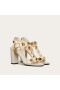 Valentino Romano Stud Sandalias Mujeres Piel De Becerro Blanco