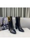 Valentino Supervee de Tobillo Botas de 85MM las Mujeres de piel de Becerro Negro