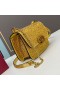 Valentino Pequeño Vsling Crossbody Bolsa Con Brillantes Cristales En Gamuza De Color Amarillo