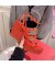 فالنتينو Rockstud أسافين مع حزام الكاحل النساء جلد العجل الأحمر