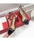 فالنتينو Rockstud الصنادل مع غير المتماثلة حزام المرأة جلد العجل الأسود