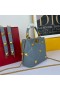 Valentino Malý Roman Stud Kabelka V Nappa Leather Sky Blue