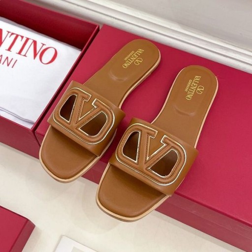 Valentino Vlogo Cut-Out Dias Kvinder Kalveskind Brun