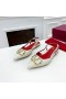 Valentino VLogo Signatur Slingback Pumper Med Krystaller Kvinder Hvid Kalveskind