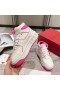 Valentino En Stud XL Mid-Top Sneakers Kvinder Nappa Læder Hvid/Rosa