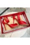 Valentino Vlogo Romeinse Gesp Sandalen Vrouwen Kalfsleer Rood
