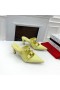Valentino Romeinse Stud Hakken Muilezels Met Riemen Vrouwen Kalfsleer Citroen