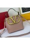 Valentino Kleine Supervee Handtas In Kalfsleer Cherry