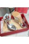 Valentino Vlogo Romeinse Gesp Sandalen Vrouwen Kalfsleer Zilver