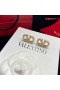 Valentino Mini VLogo Handtekening Oorbellen In Metalen Met Kristallen en Parels Goud
