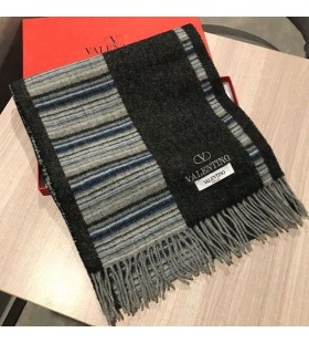 Valentino VLogo Handtekening Sacrf Met Strepen Unisex Zwart Kasjmier