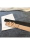 Valentino VLogo Allekirjoitus 40MM Vyö Logo Solki Aprikoosi Vasikannahka