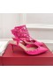Valentinon Rockstud Häkissä Pumput Naisten Kiiltonahka Pink