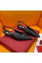 Valentino Vlogo Slingback Ballerinat Naisten Vasikannahka Musta