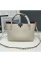 Valentino Pieni Rockstud Tote Sisustus Pussi Rakeinen Calfskin Valkoinen